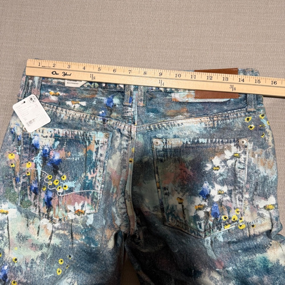 Free People We The Free Tennessee Low-Rise Boyfriend Illusions Jeans Womens 26 - Picture 5 of 8